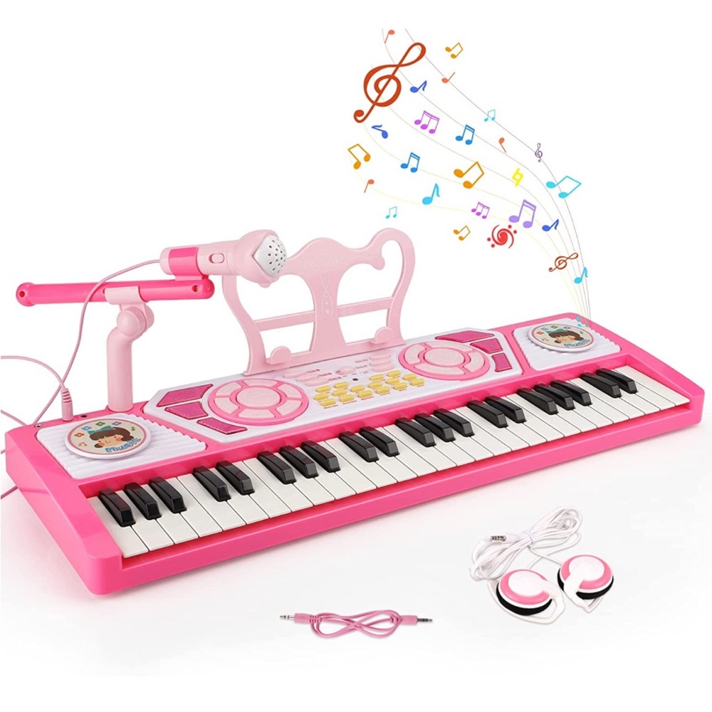 49 Keys Kids Piano Keyboard with Microphone